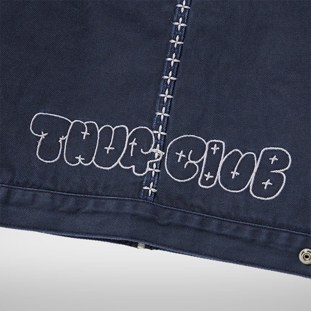 Thug Club X Stitch Eisenhower Jacket in navy, view 7 of 10