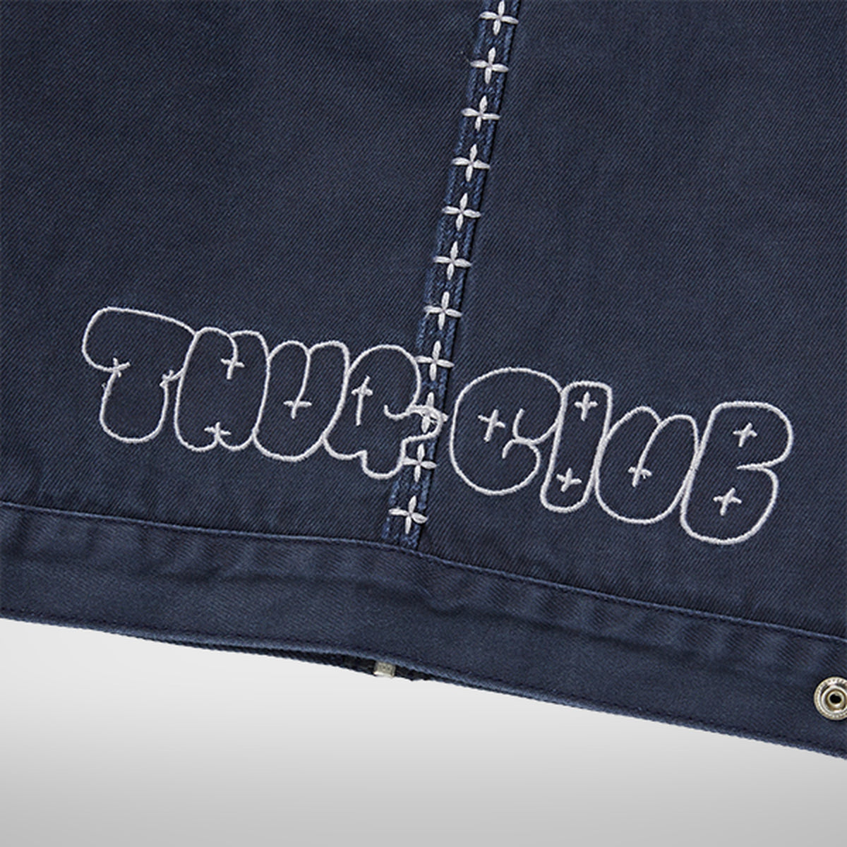 Thug Club X Stitch Eisenhower Jacket in navy, view 7 of 10