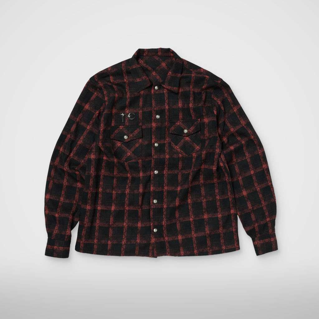 Thug Club TC All Over Pattern Shirt in red