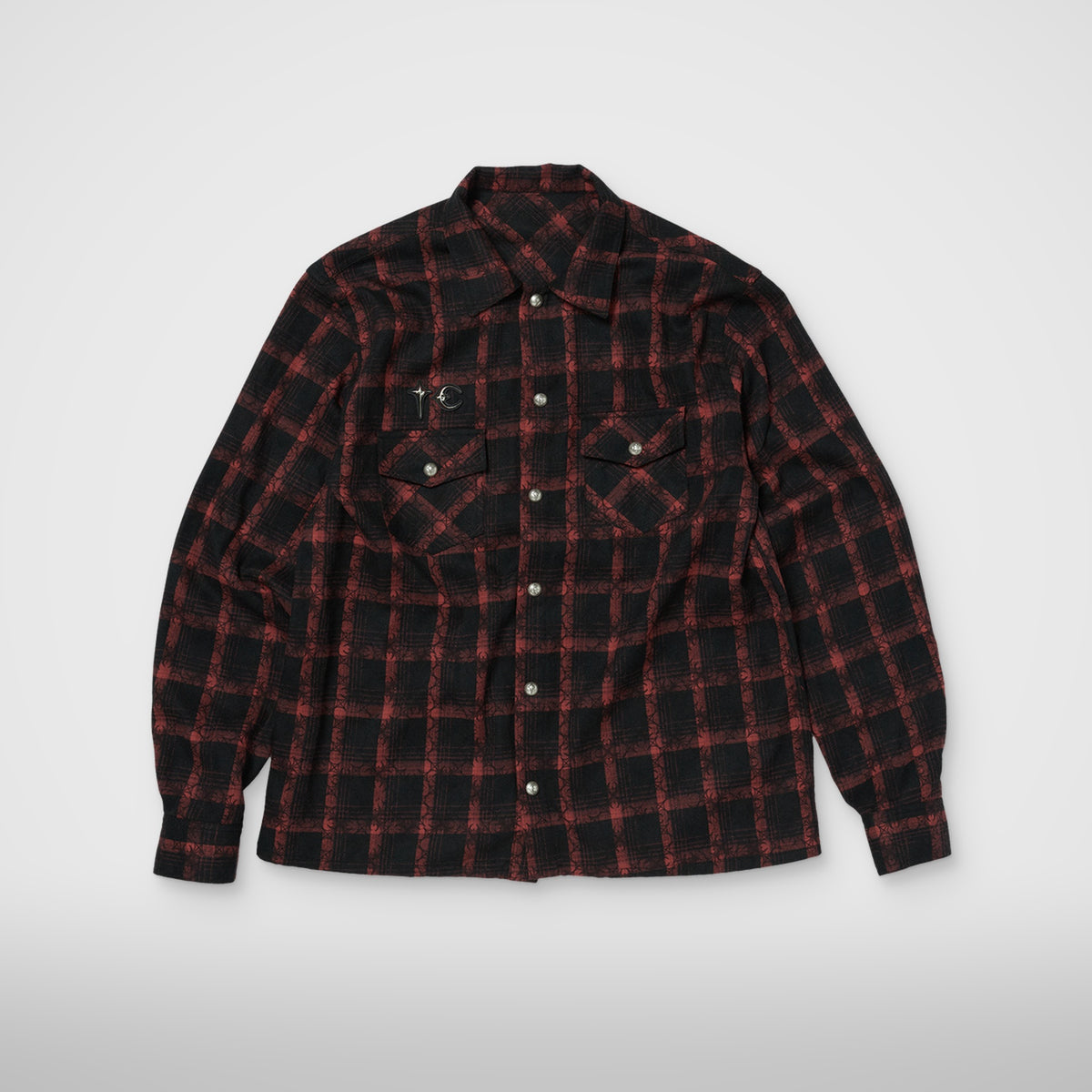Thug Club TC All Over Pattern Shirt in red