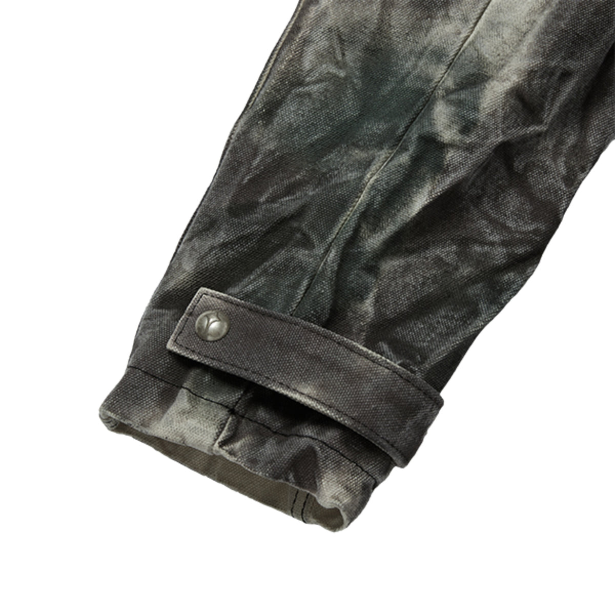 Thug Club Bio Soldier Denim Trench Coat in camo, view 10 of 10