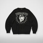 Thug Club TC Riding Skull Knit Sweater in black, front view