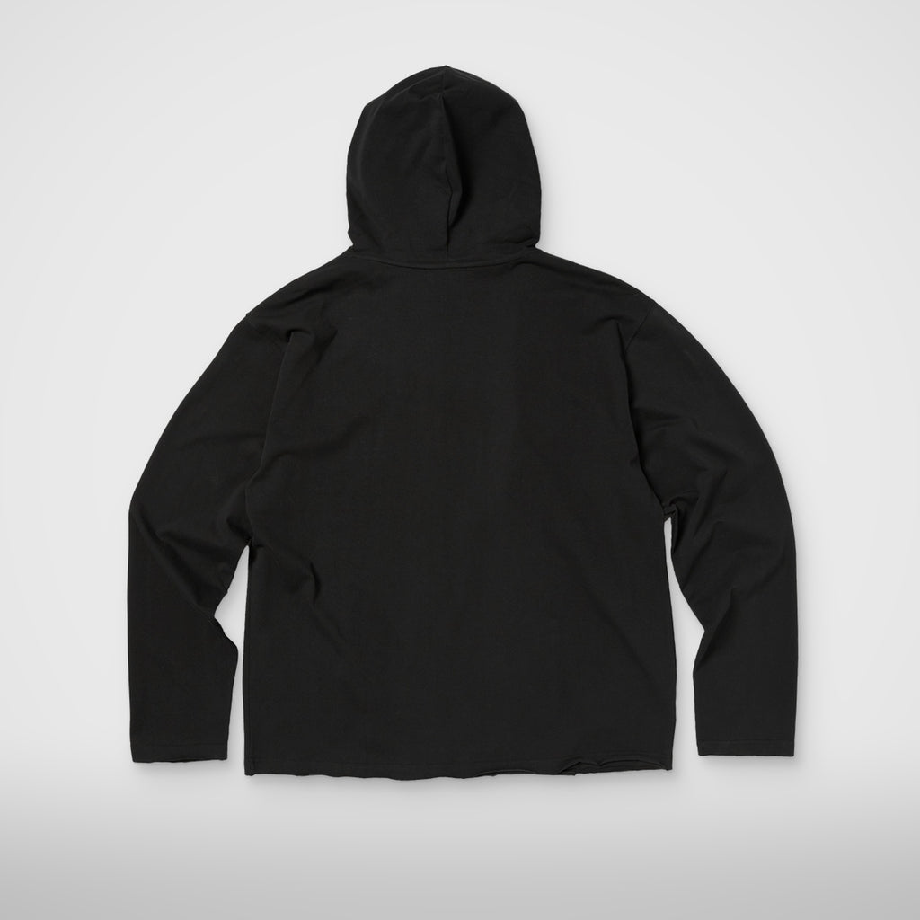 Thug Club T-Studded Cutout Hoodie in black, view 2 of 2