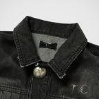 Thug Club TC Extendo Denim Jacket in black, view 3 of 5