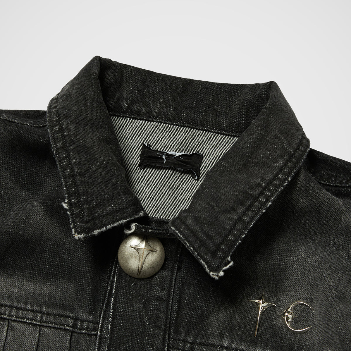 Thug Club TC Extendo Denim Jacket in black, view 3 of 5