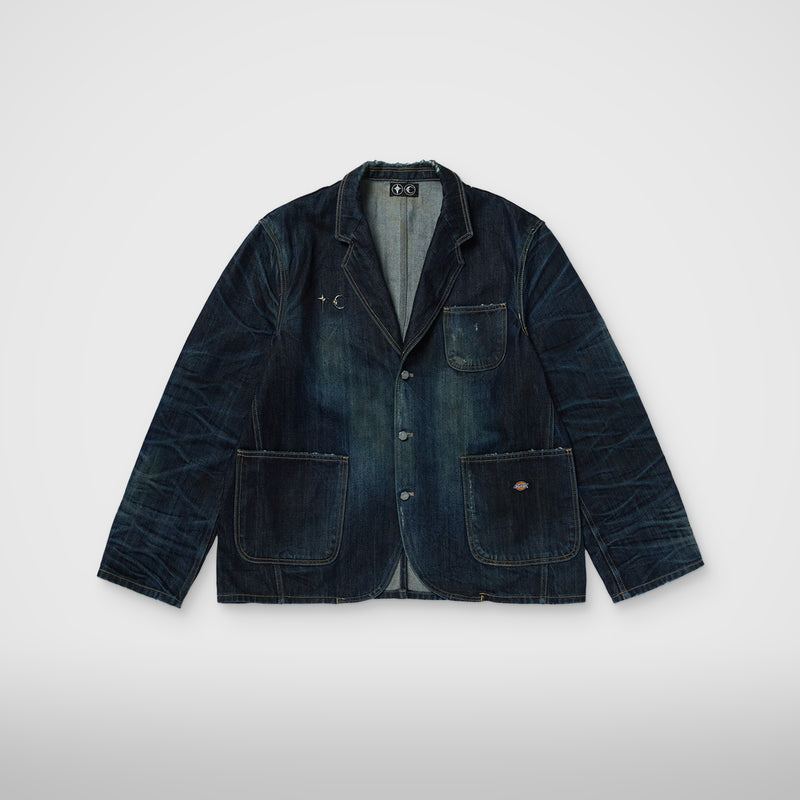 Thug Club Denim Blazer in blue
