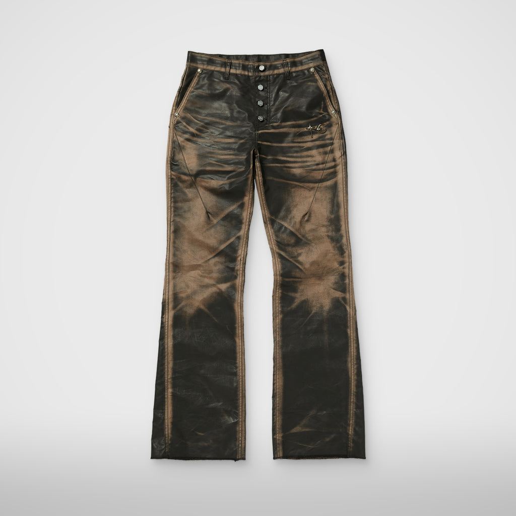 Thug Club Snake Boot Pants in washed black