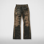 Thug Club Snake Boot Pants in washed black