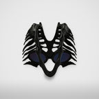 Thug Club TC Bone Half Mask in black, view 3 of 3