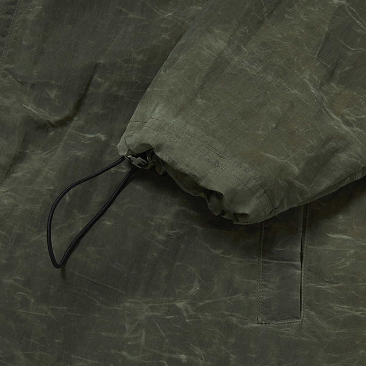 Thug Club Scarred Double Sheltering Poncho in khaki, view 8 of 9