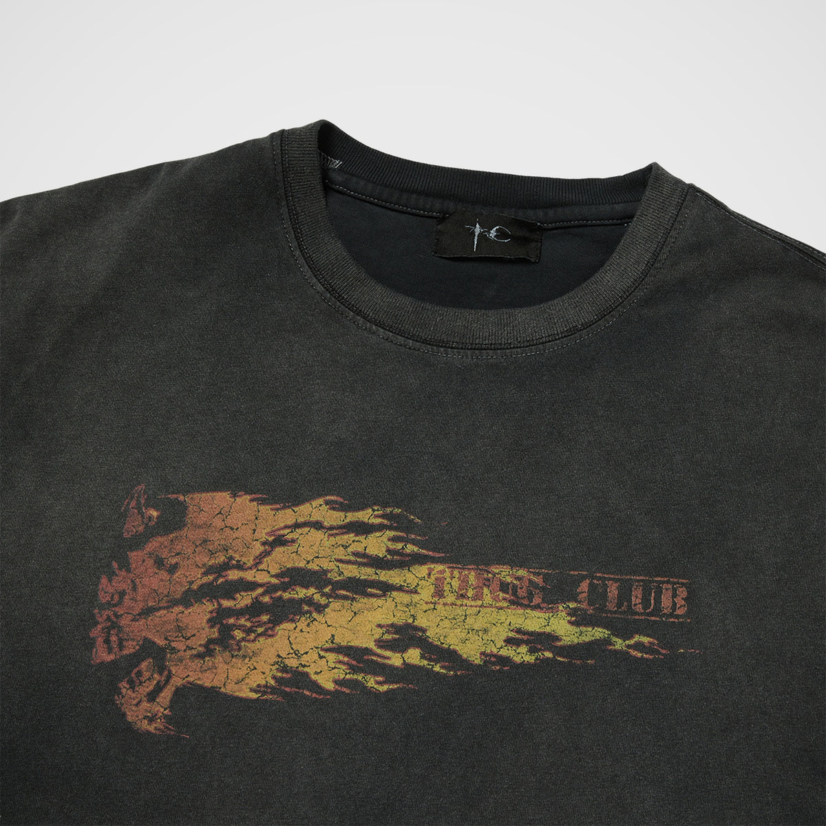 Thug Club Burnshot Slit Sleeve in black, view 3 of 4