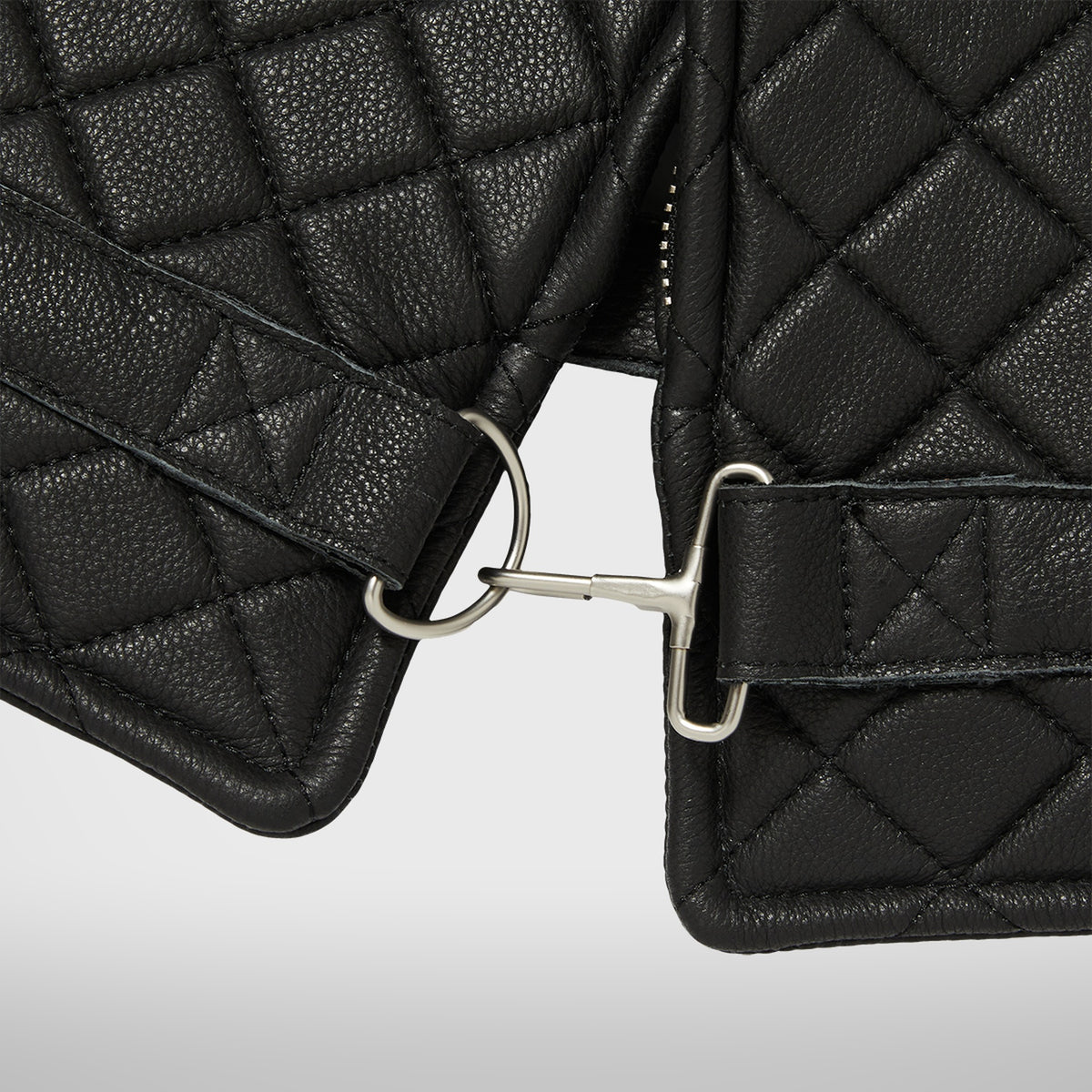 Thug Club Demi Quilted Vest in black, view 5 of 5