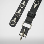 Thug Club Full Metal Leather Belt in black, view 4 of 6