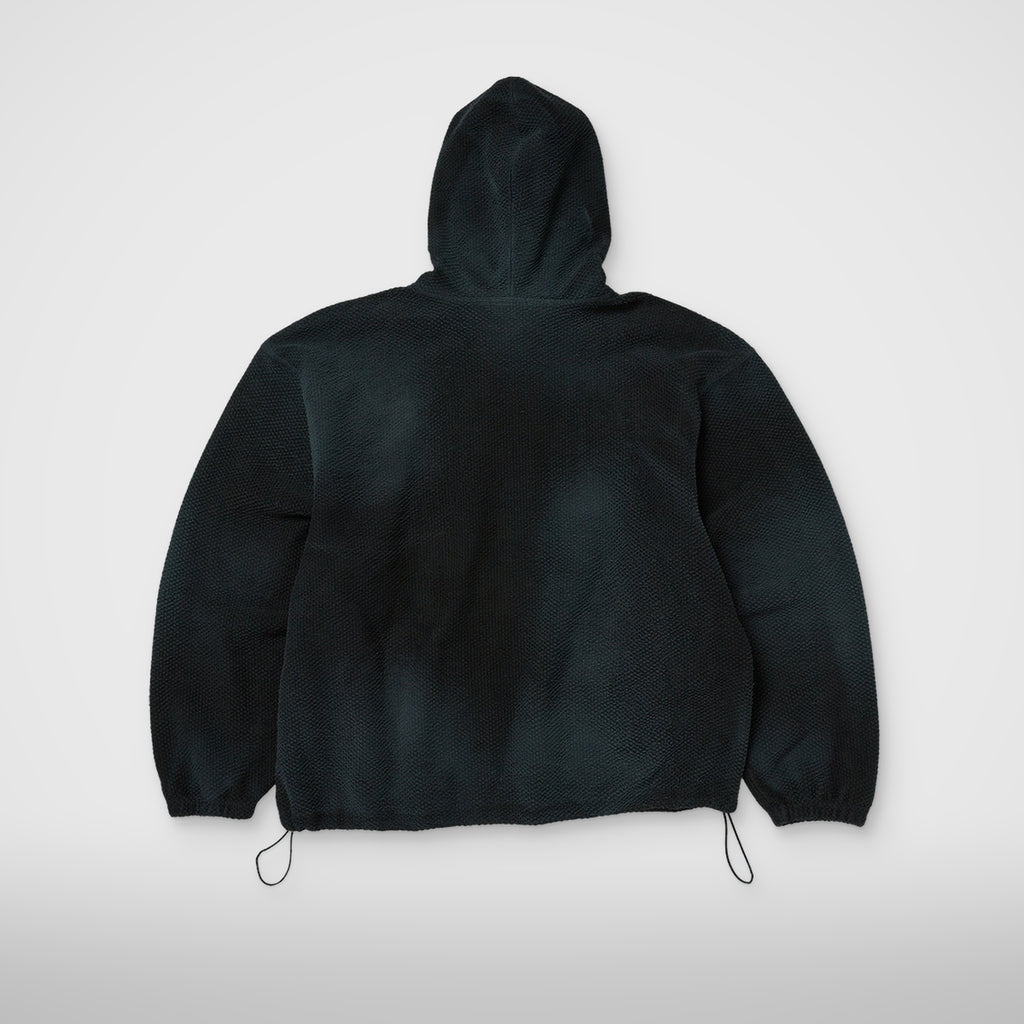 Thug Club TC Sprayed Terry Hoodie in black, back view