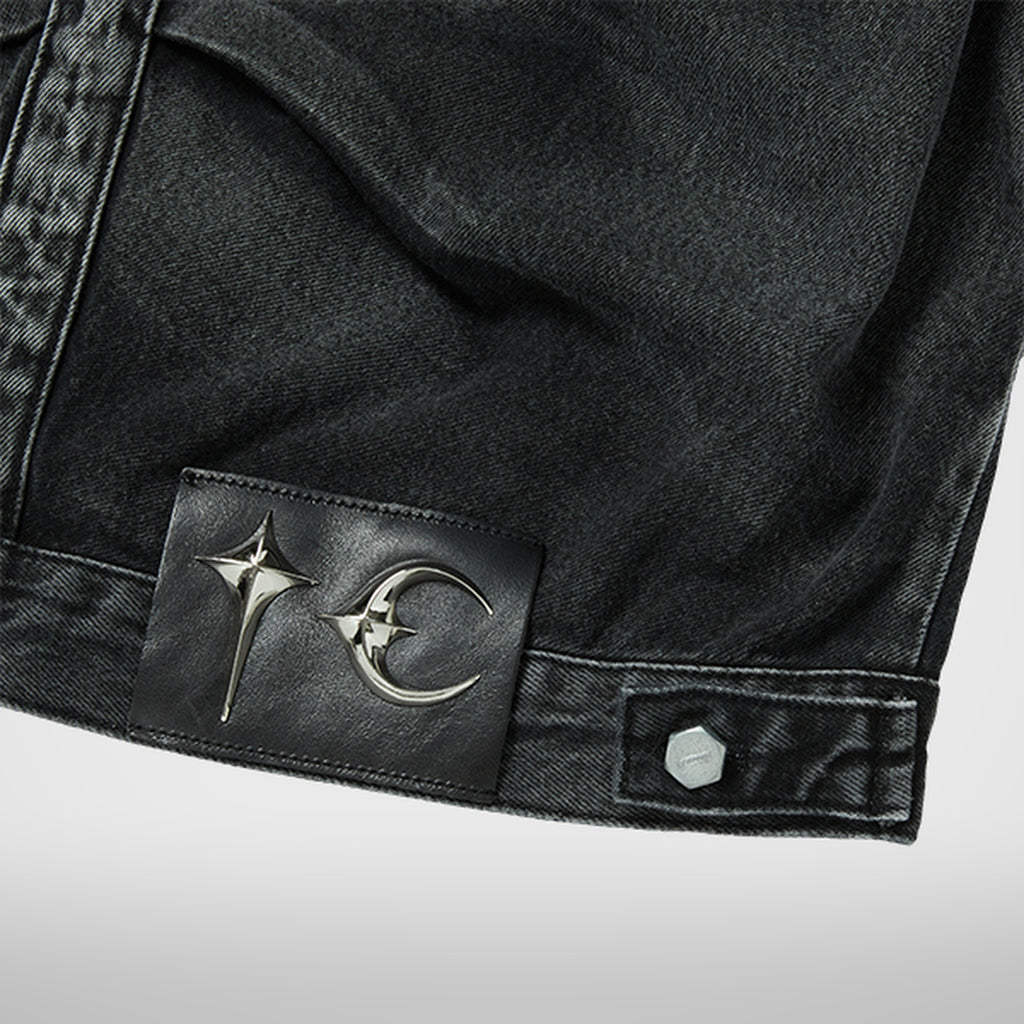 Thug Club Claw Denim Jacket in black, view 9 of 9
