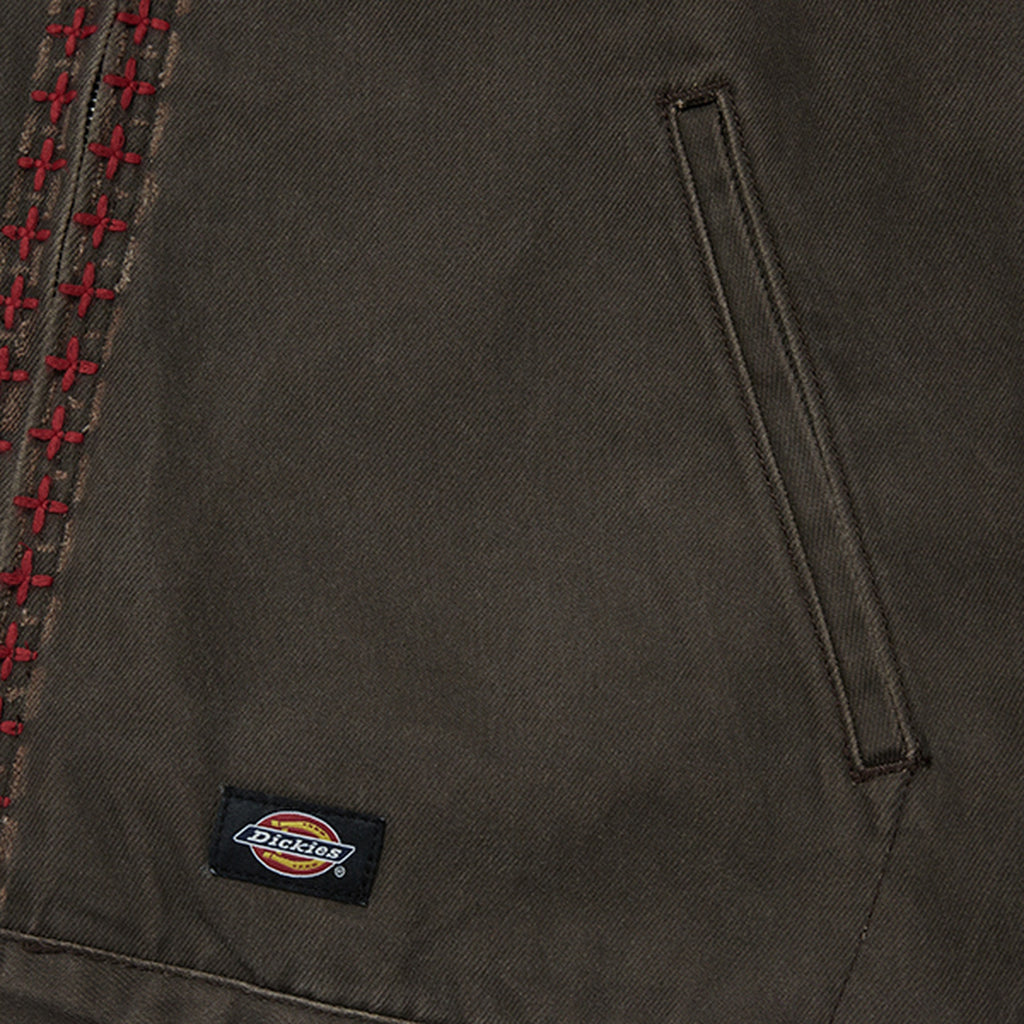 Thug Club X Stitch Eisenhower Jacket in brown, view 5 of 10
