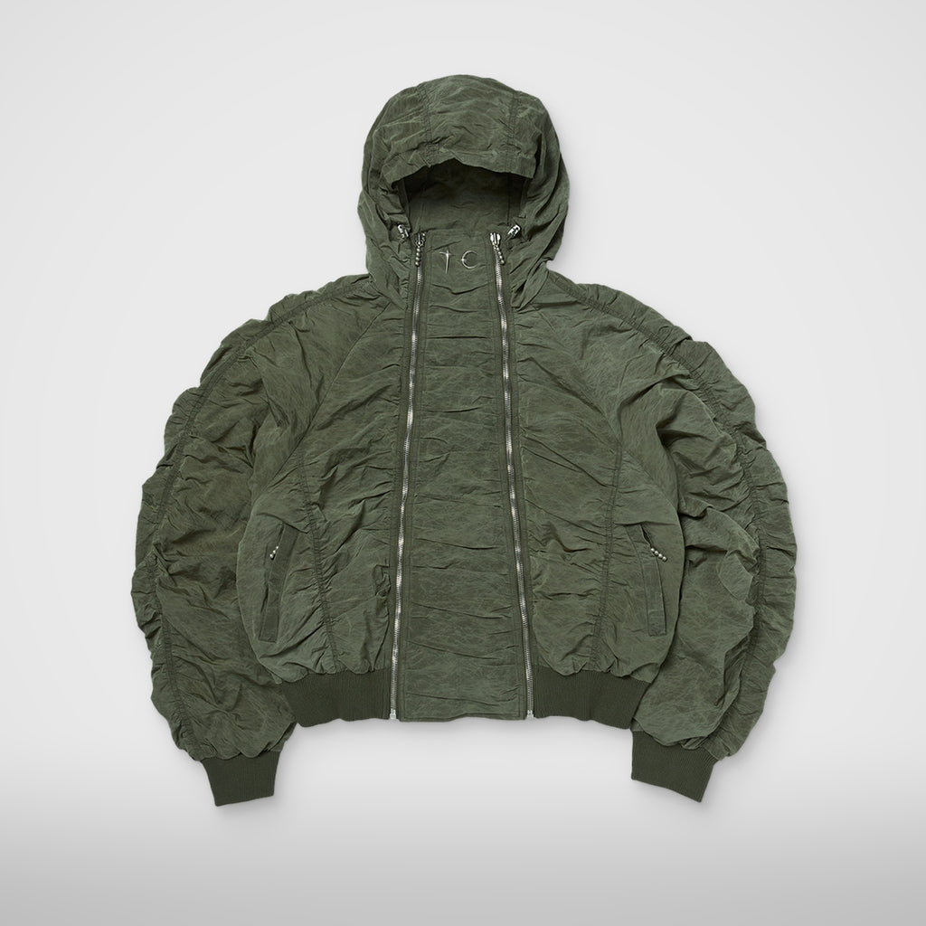 Thug Club Scarred Double Flying Bio Jacket in khaki