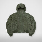 Thug Club Scarred Double Flying Bio Jacket in khaki
