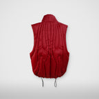 Thug Club Cave Goose Down Vest in red, view 5 of 6