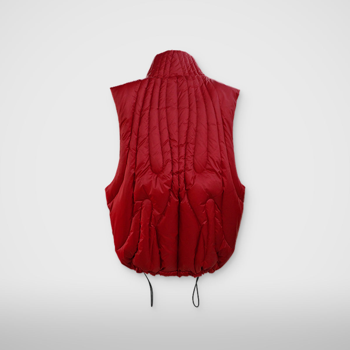 Thug Club Cave Goose Down Vest in red, view 5 of 6