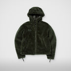 Thug Club TC Reversible Shearling Jacket in khaki, view 3 of 4