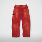 Thug Club TC Two Tone Washed Pants in red, back view