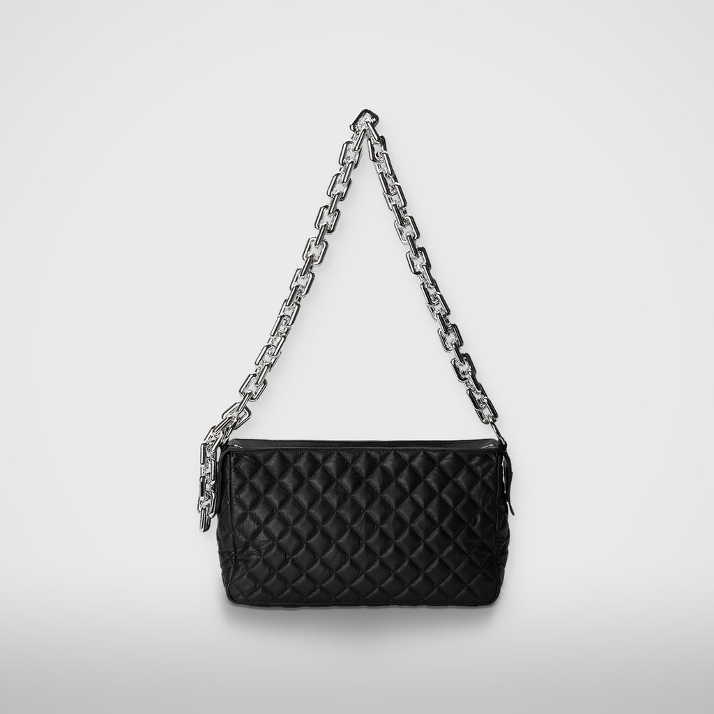 Thug Club TC Quilting Big Chain Bag in black, view 3 of 8