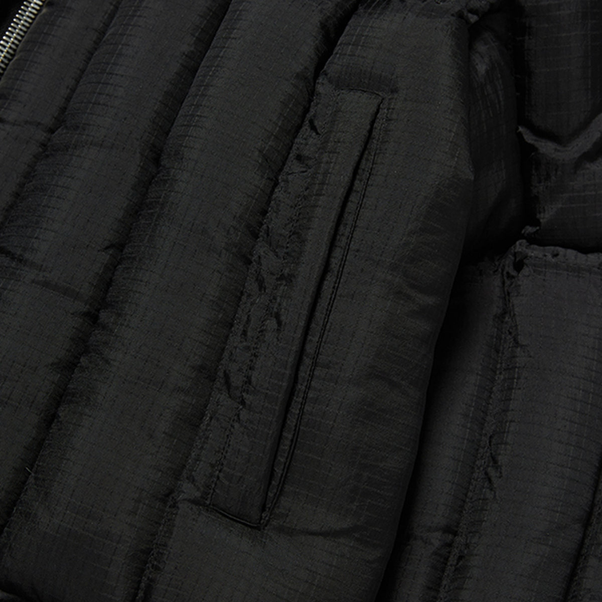 Thug Club War Life Down Jacket in black, view 8 of 9