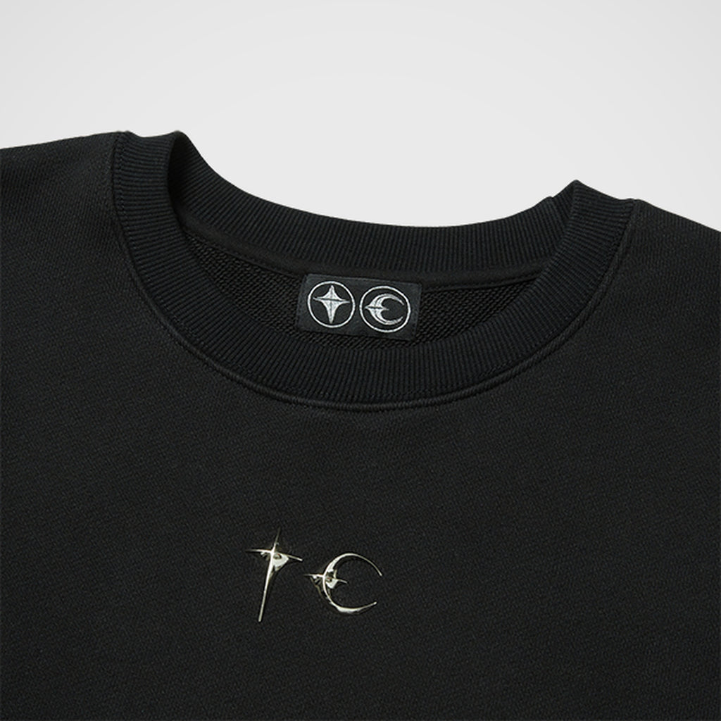 Thug Club Color Emblem Sweatshirt in black, view 3 of 5