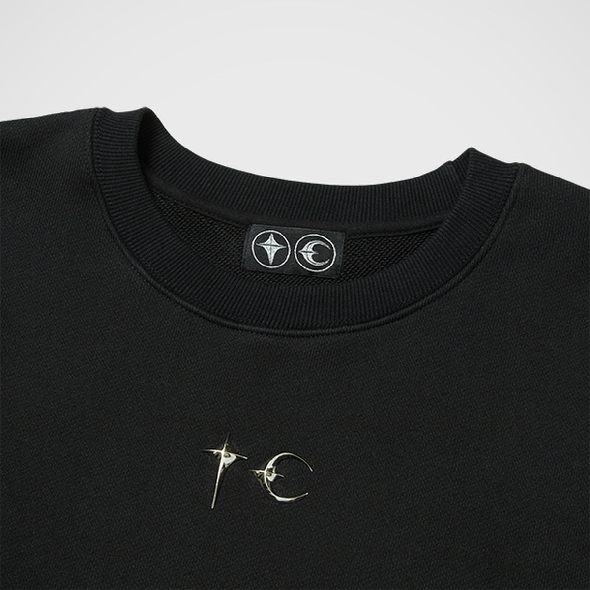 Thug Club Color Emblem Sweatshirt in black, view 3 of 5