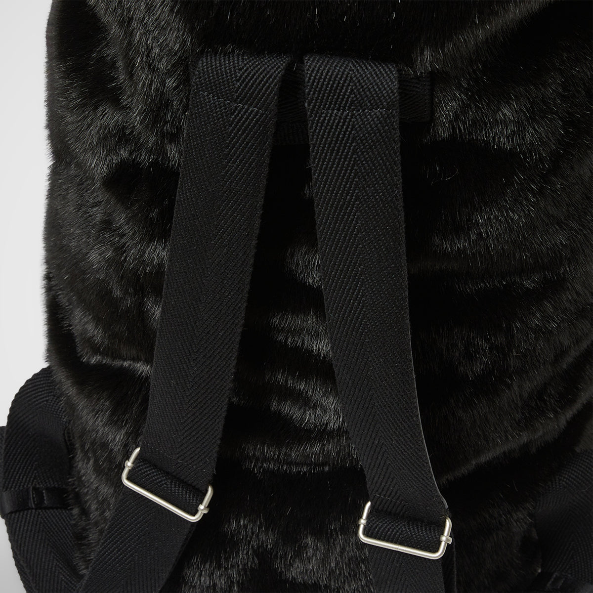 Thug Club Three Riding Skull Fur Duffle Bag in black, view 6 of 7