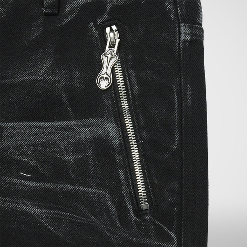 Thug Club Leave A Trace Denim Pants in black, view 4 of 7