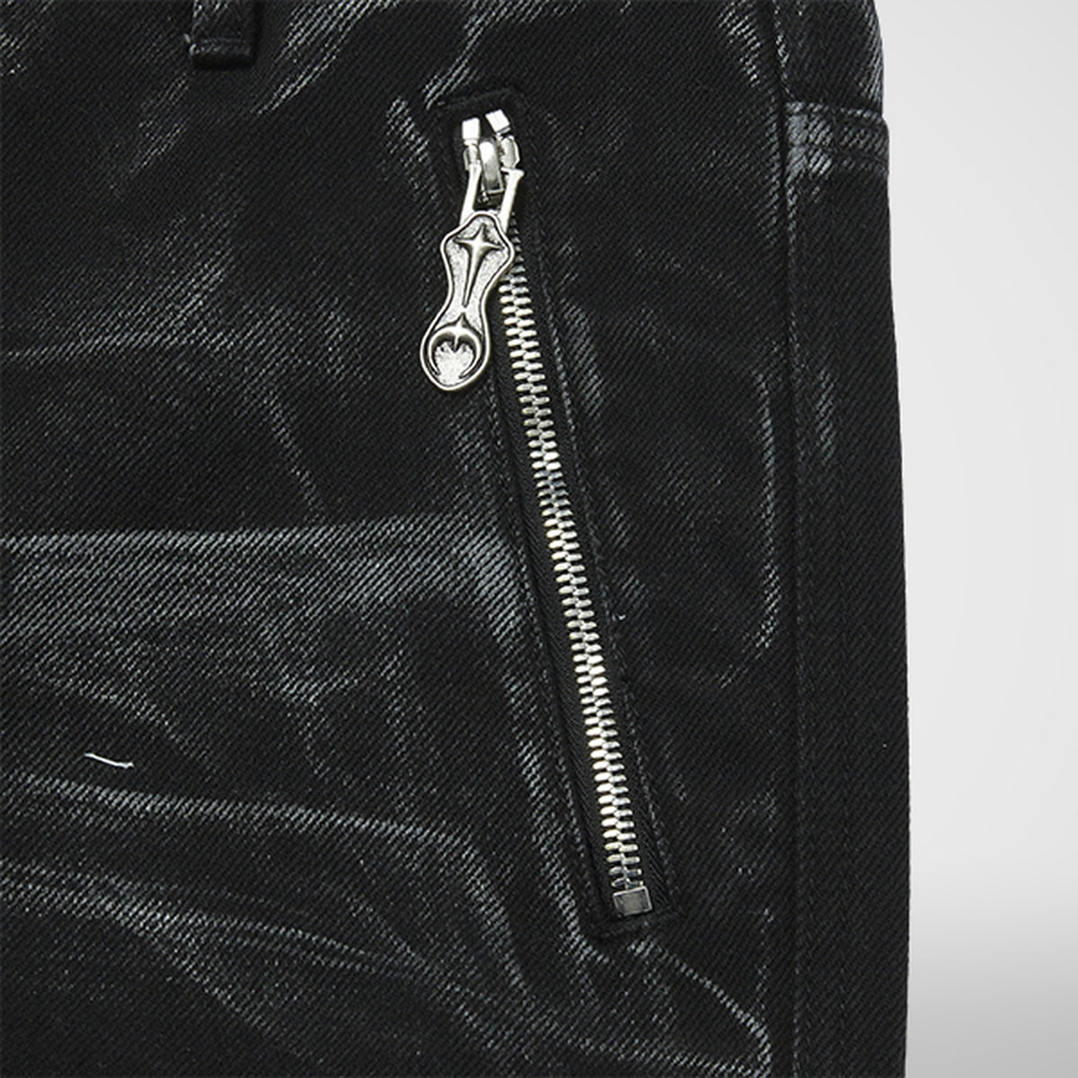 Thug Club Leave A Trace Denim Pants in black, view 4 of 7