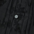 Thug Club Blood Lazered Denim Jacket in black, view 5 of 9