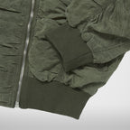 Thug Club Scarred Double Flying Bio Jacket in khaki, view 7 of 7