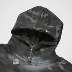 Thug Club Sprayed Camoflage Rock Hoodie in camo, view 3 of 6