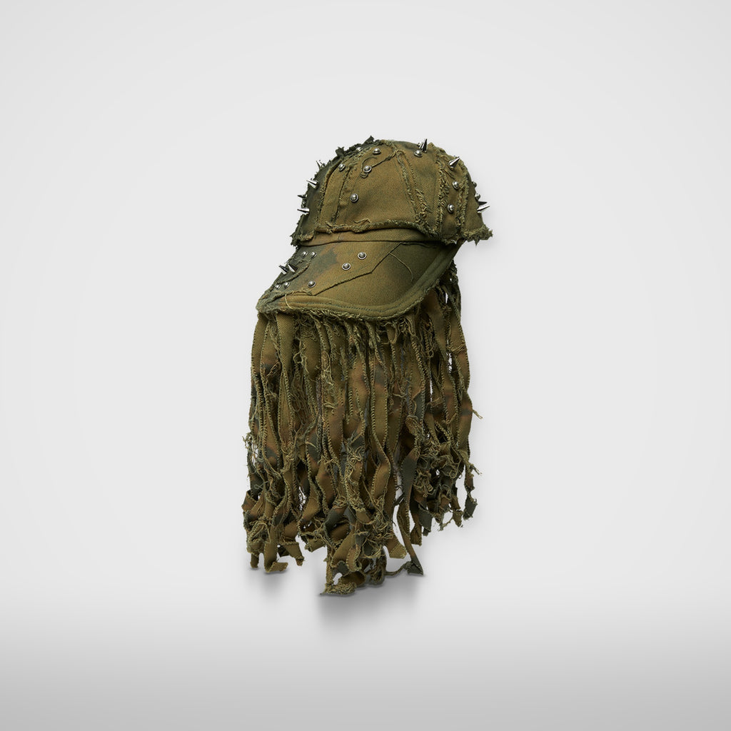 Thug Club Pubg Exclusive Ghillie Suit Cap in khaki, view 2 of 3