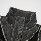 Thug Club Cave Denim Vest in black, view 8 of 10