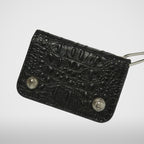 Thug Club TC Ball Chain Leather Card Case in crocodile, view 2 of 4