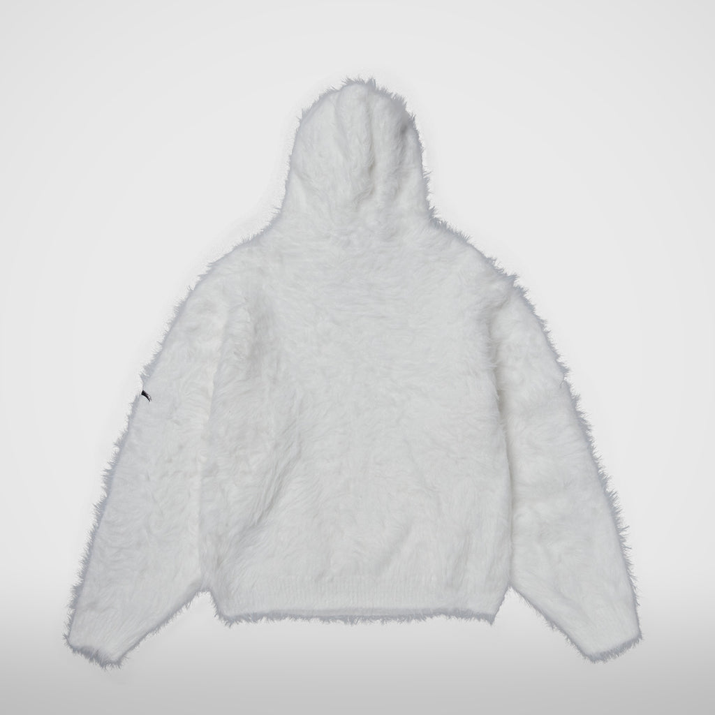 Thug Club Pack Fur Sword Hoodie in white, view 2 of 6