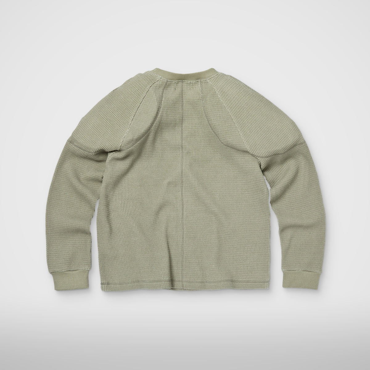 Thug Club Bulk Shoulder Waffle Long Sleeve in khaki, view 2 of 2