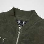 Thug Club Scarred Tango Charlie Bomber in khaki, view 3 of 7