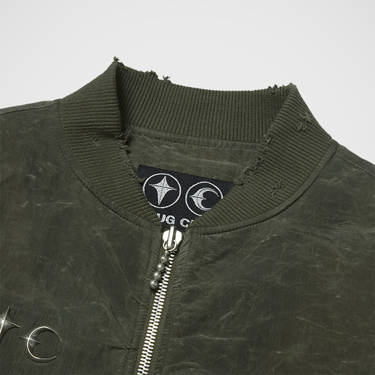 Thug Club Scarred Tango Charlie Bomber in khaki, view 3 of 7