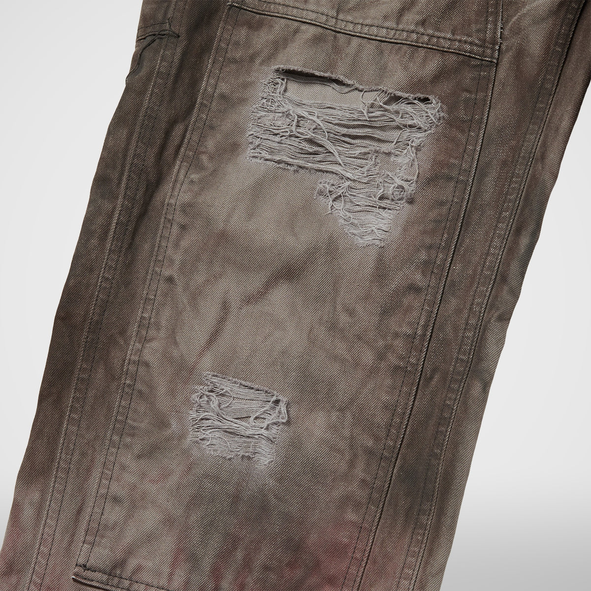 Thug Club Two Tone Washed Carpenter Pants in grey, view 4 of 8