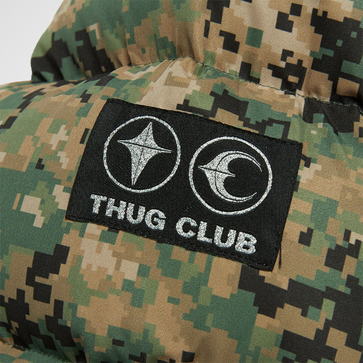 Thug Club Bio Soldier Super Heavy Puffer Jacket in green, view 5 of 8