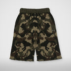 Thug Club TC Infintry Knit Shorts in camo, front view