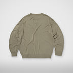 Thug Club TC Riding Skull Knit Sweater in beige, back view