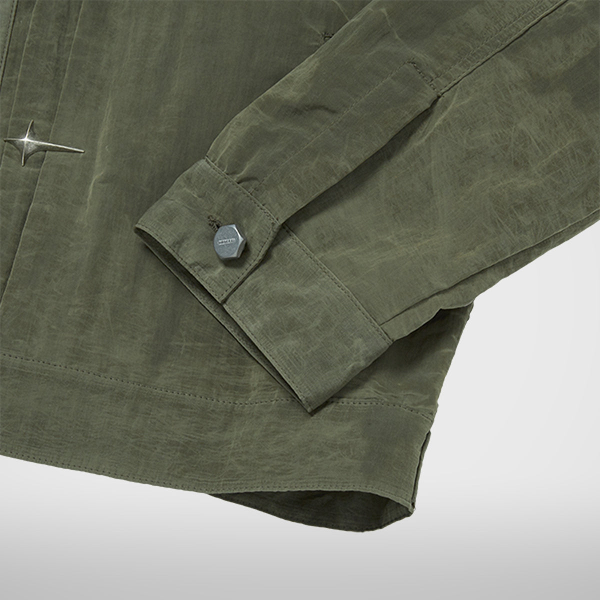 Thug Club Scarred Claw Jacket in khaki, view 7 of 9