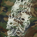 Thug Club Three Riding Skull Vintage Jacket in camo, view 4 of 4