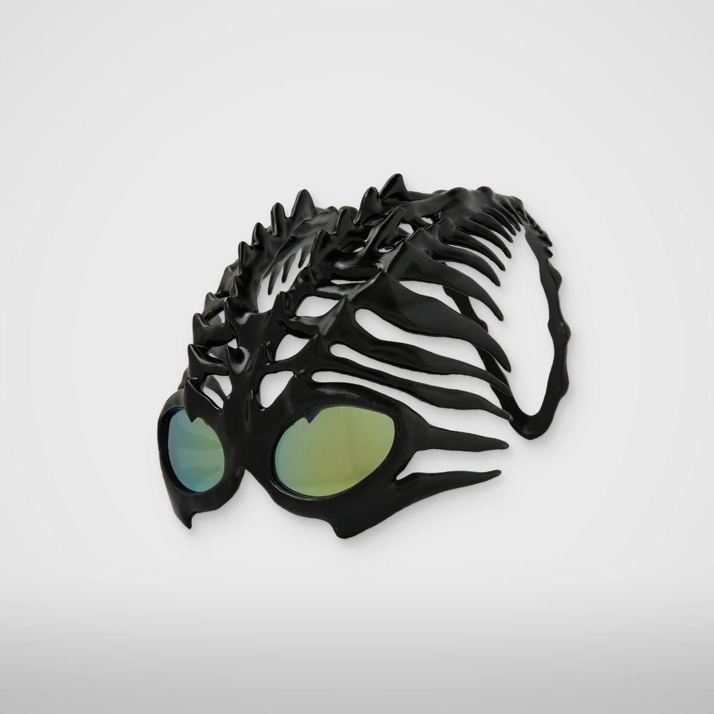 Thug Club TC Bone Half Mask in black, view 2 of 3